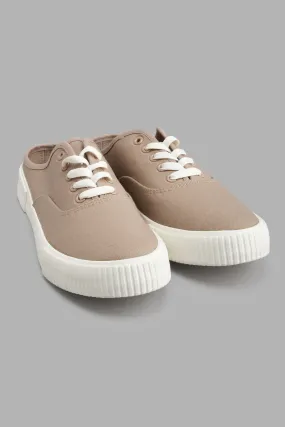 Beige Mule Shoe
