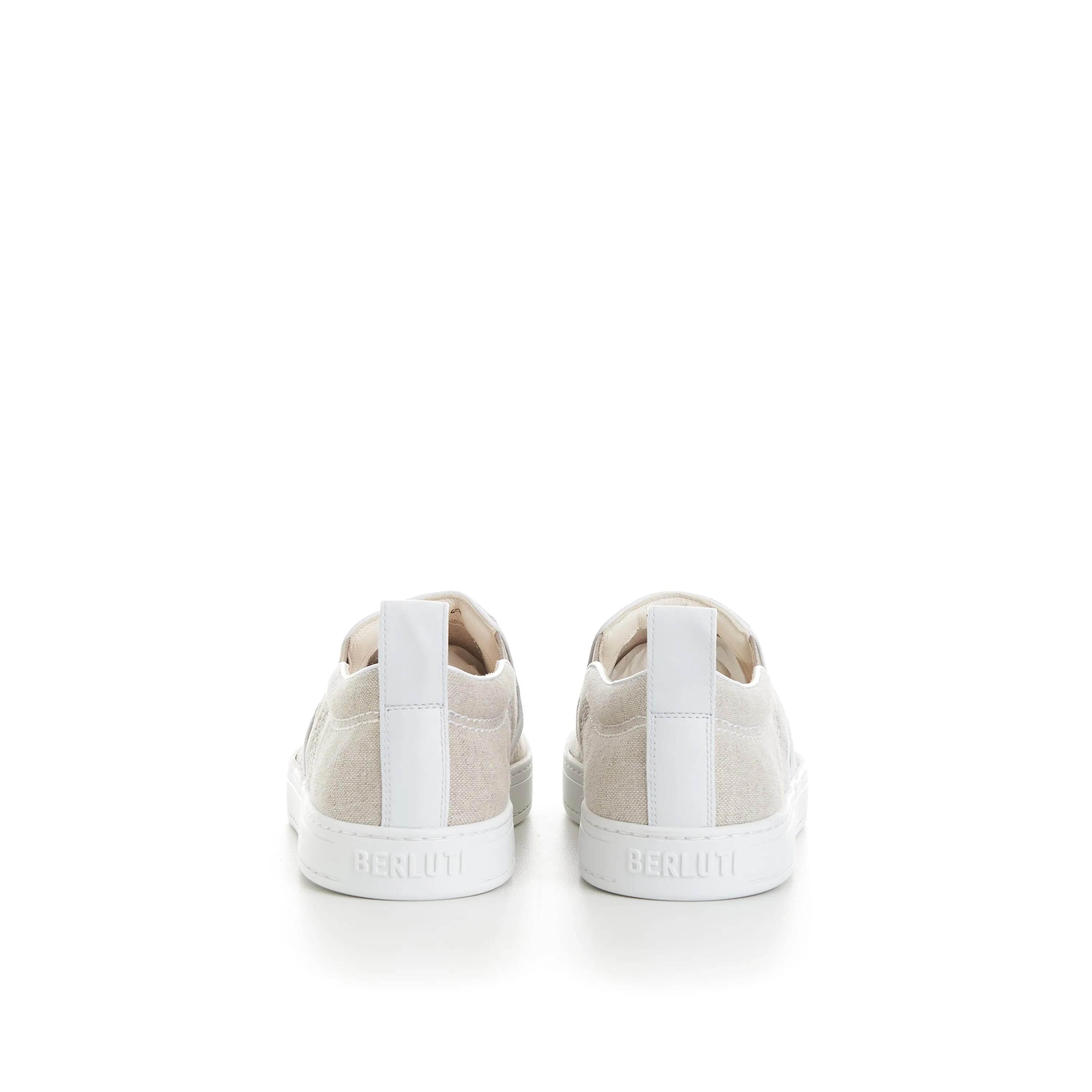 Beige Playtime Cotton Slip-On Sneakers - Scritto Design