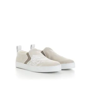 Beige Playtime Cotton Slip-On Sneakers - Scritto Design