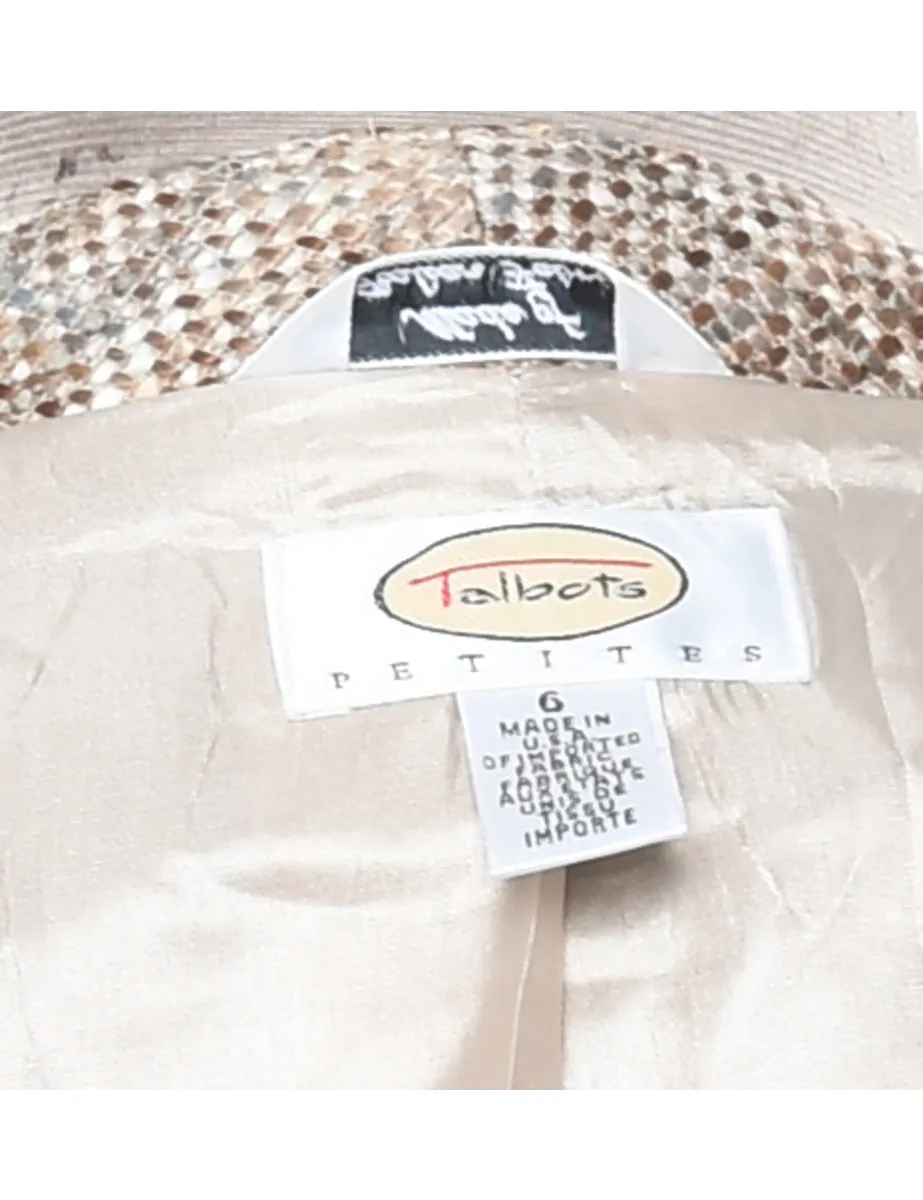 Beige Tailored Jacket - S