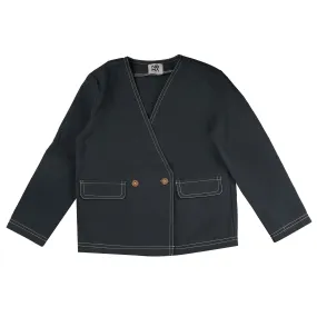 Belati Jersey Navy Top Stitching Jacket (BJ1588)