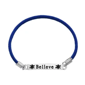 BELIEVE Autism Awareness Stretch Bracelets