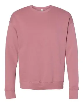 BELLA   CANVAS Sponge Fleece Drop Shoulder Crewneck Sweatshirt 3945 Mauve