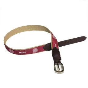 Belt - Bates with Academia Seal Ribbon Belt