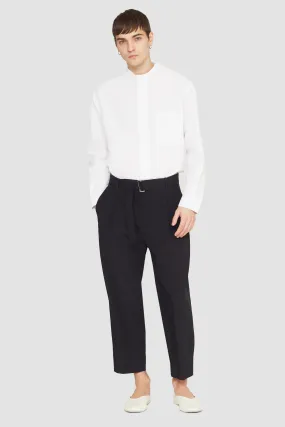 Belted Drop-Crotch Trousers