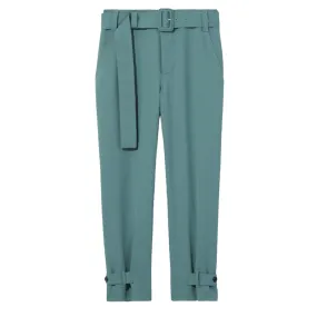 Belted Rumple Pique Pant
