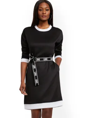 Belted Shift Dress