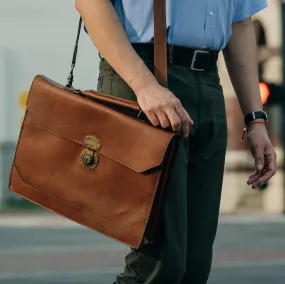 Benjamin Executive Leather Briefcase