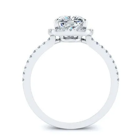 Bergenia - Cushion Lab Diamond Engagement Ring (IGI Certified)