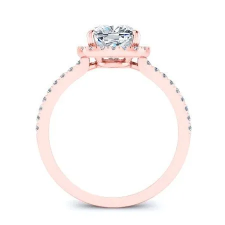 Bergenia - Cushion Lab Diamond Engagement Ring (IGI Certified)