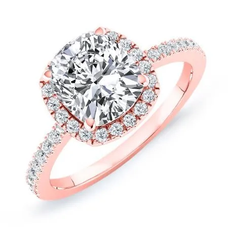 Bergenia - Cushion Lab Diamond Engagement Ring (IGI Certified)
