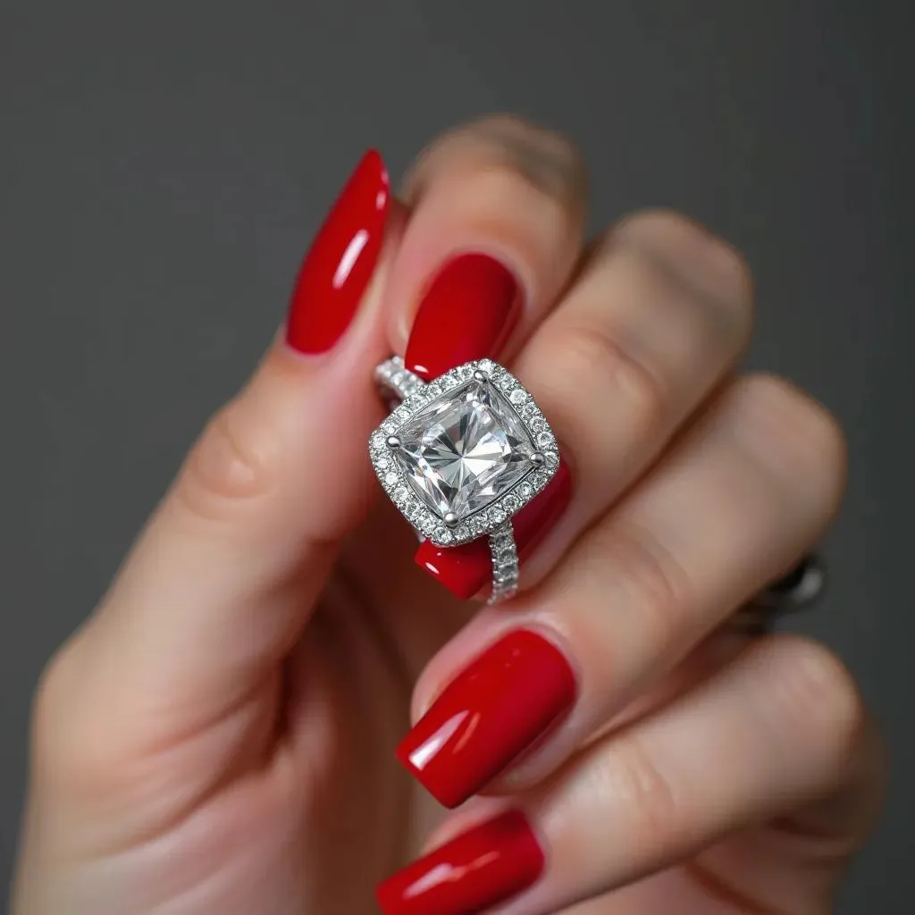 Bergenia - Cushion Lab Diamond Engagement Ring (IGI Certified)
