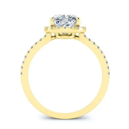 Bergenia - Cushion Lab Diamond Engagement Ring (IGI Certified)