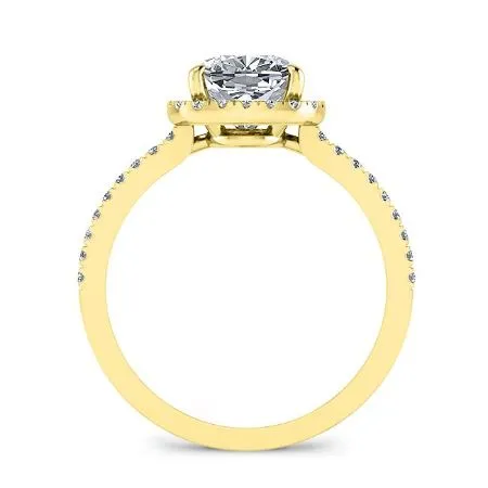 Bergenia - Cushion Lab Diamond Engagement Ring (IGI Certified)