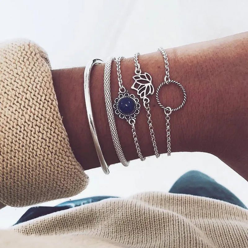 BerriesJam - Arrow Leaves Crystal Bracelets
