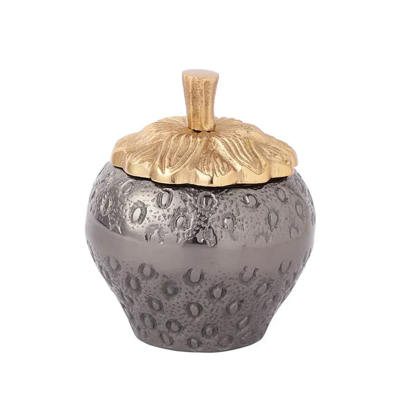 Berry Bliss Black Decorative Box with Lid | 5 x 6 inches