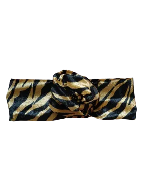 BETTY BOO BANDS™ WIRED HEADWRAP | Gold Velvet Tiger