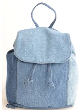 Beyond Retro Label Denim Backpack