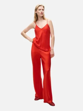 BIAS CUT PANTS - GERANIUM