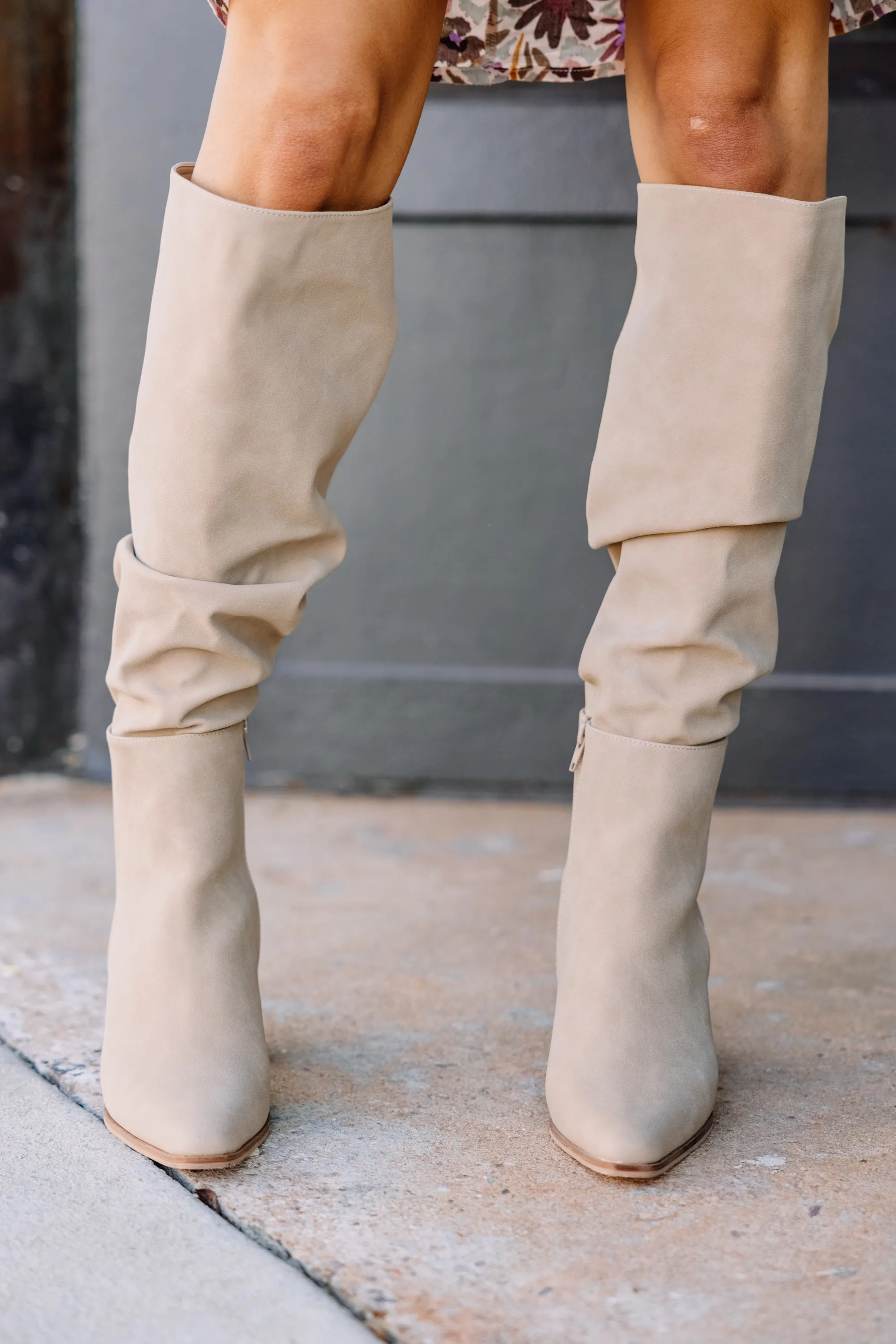 Big Attitude Taupe Brown Boots