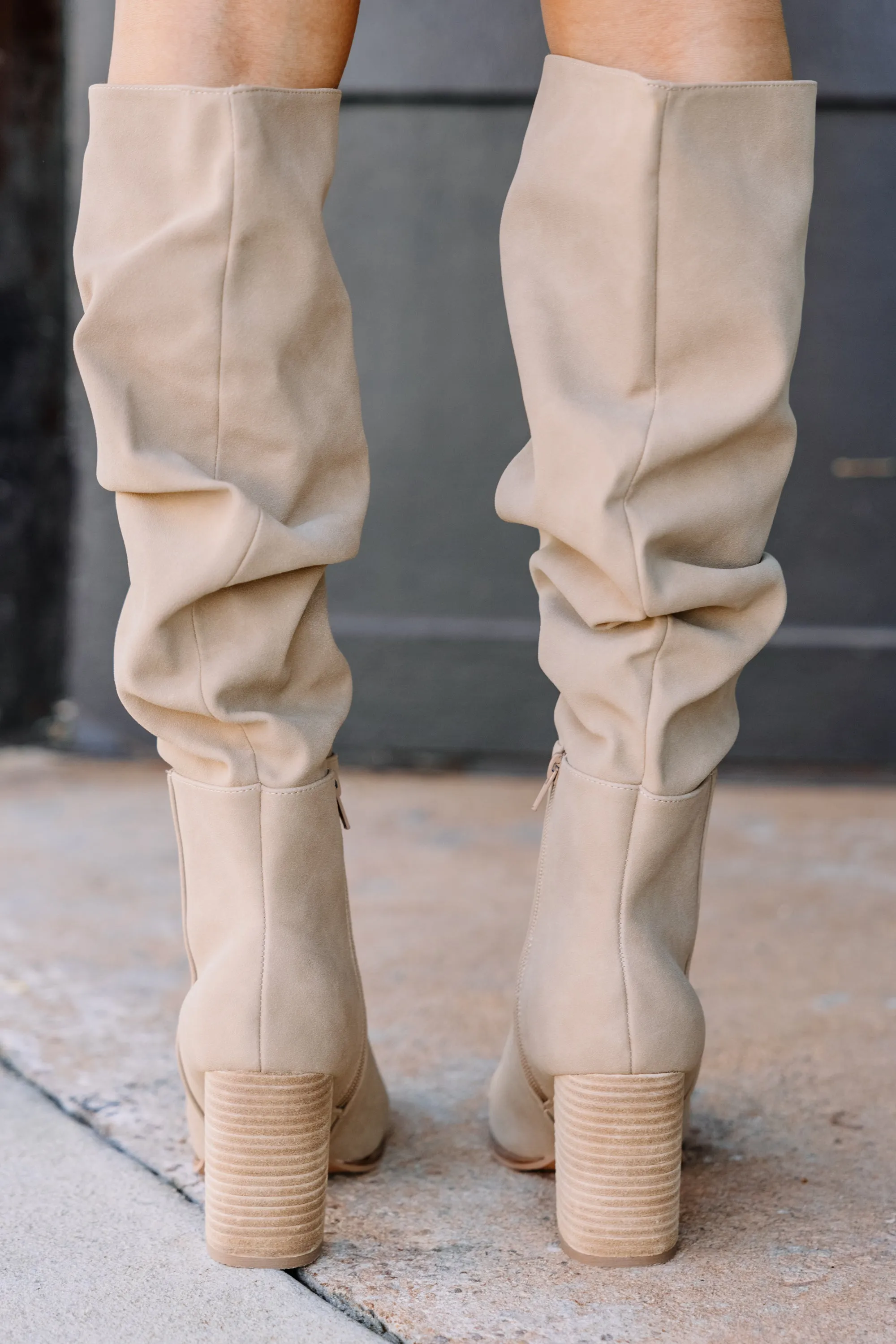 Big Attitude Taupe Brown Boots