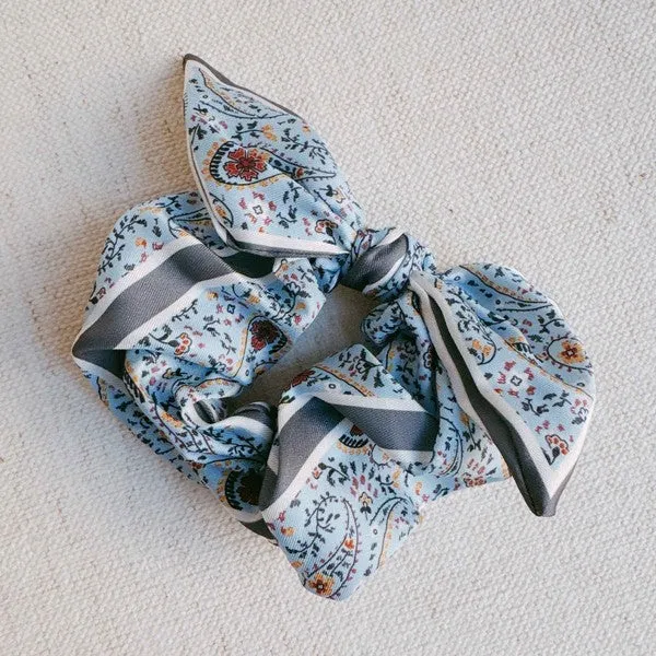 Big Bow Tie Hair Scrunch (5 Patterns)