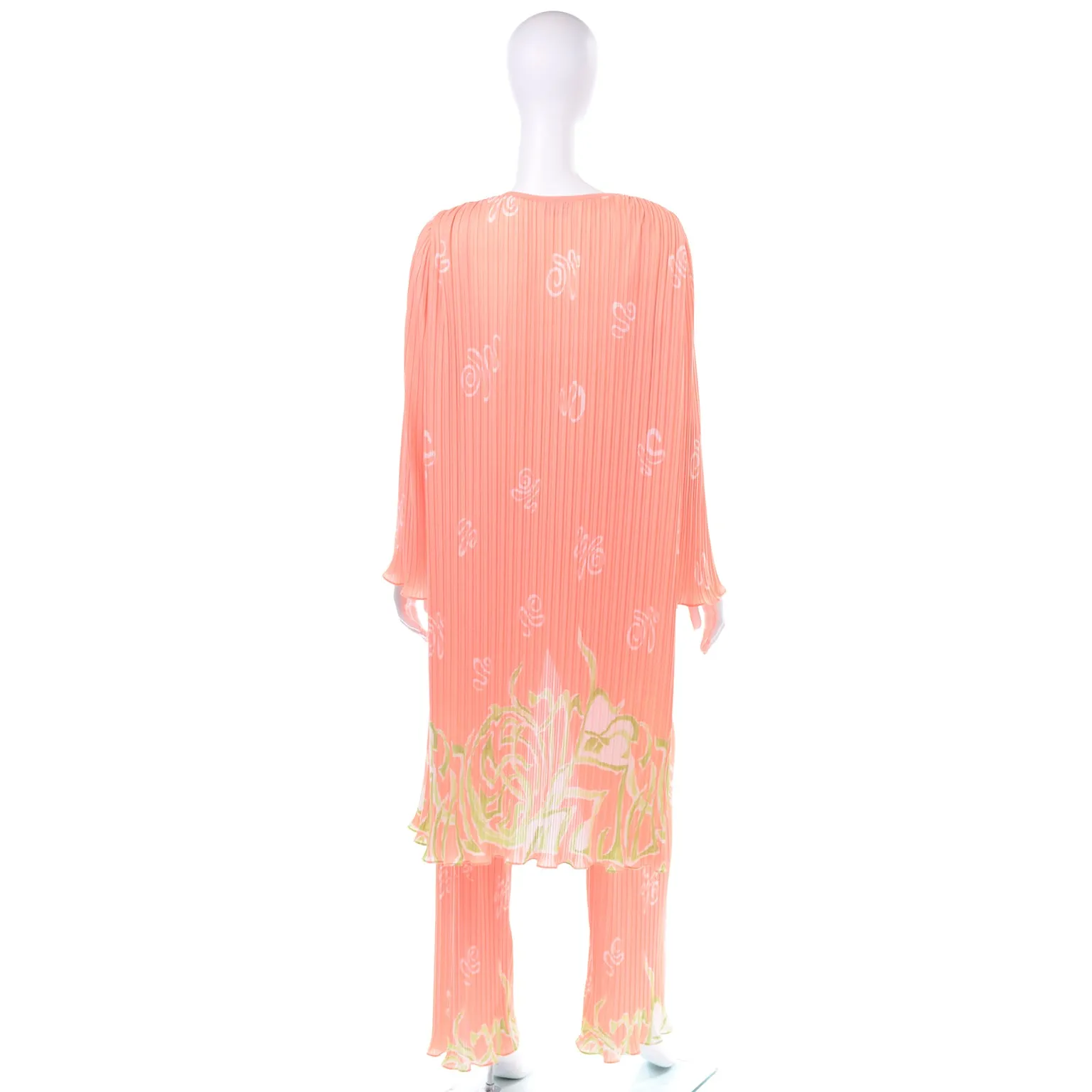 Bill Tice Vintage Deadstock Peach 3 pc Loungewear Pajama Set W Original Tag