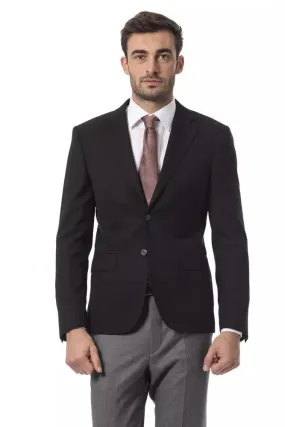 Billionaire Italian Couture Black Wool Men's Blazer