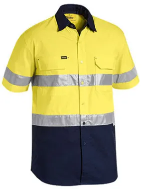 Bisley 3M Taped Hi Vis X Airflow™ Ripstop Short Sleeve Shirt BS1415T