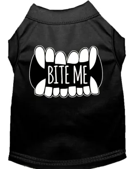 Bite Me Screen Print Dog Shirt Black Xxxl (20)