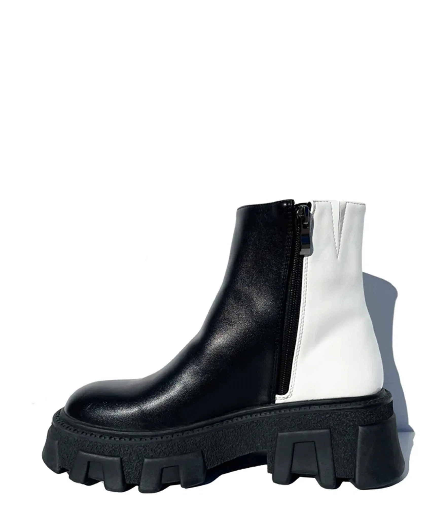 Black & White Balancing Act Boots