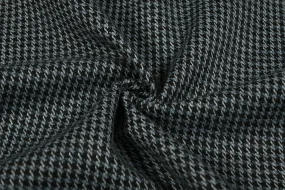 Black & White Checks Tweed Hound stooth Fabric