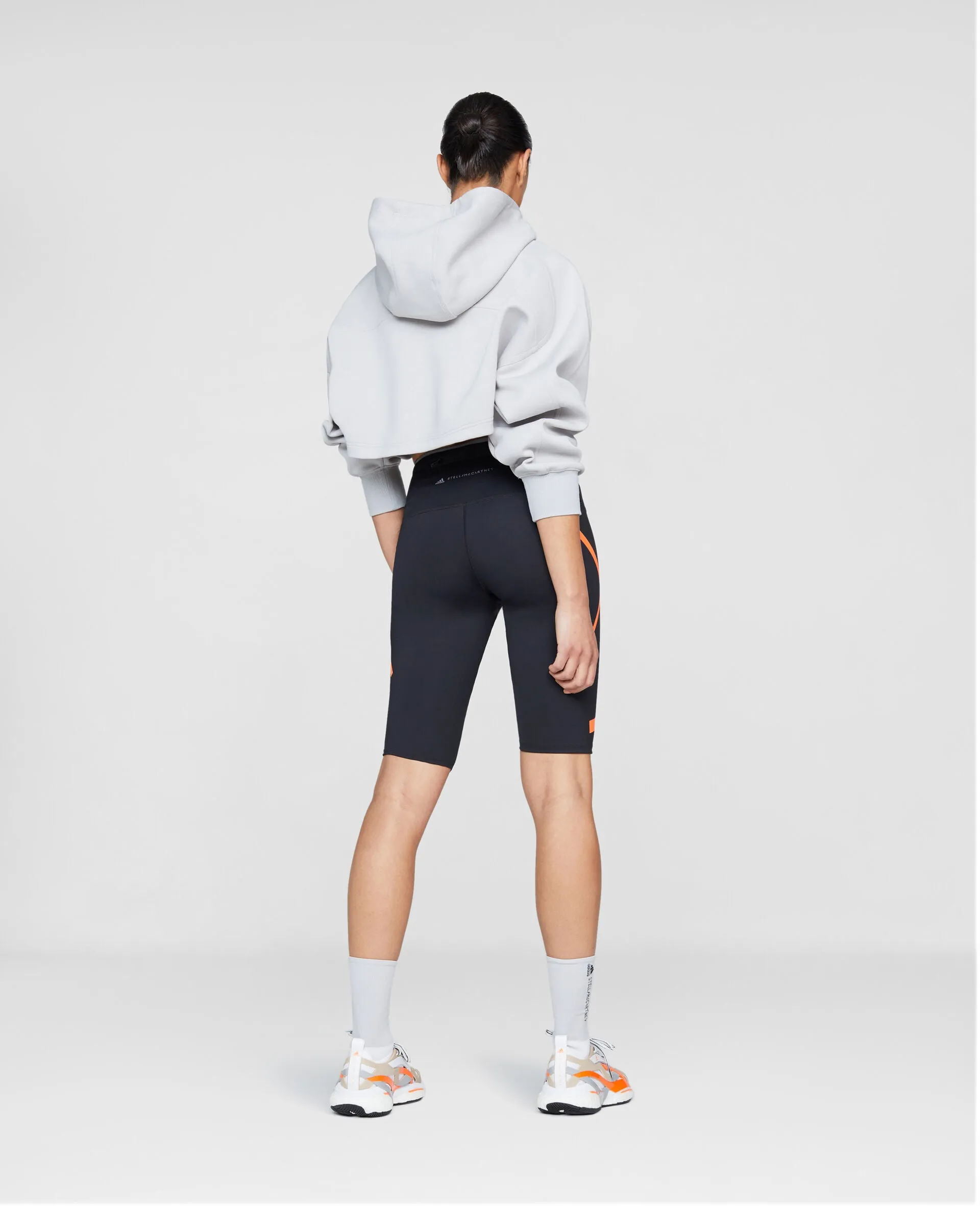 Black and Orange TruePace Cycling Shorts