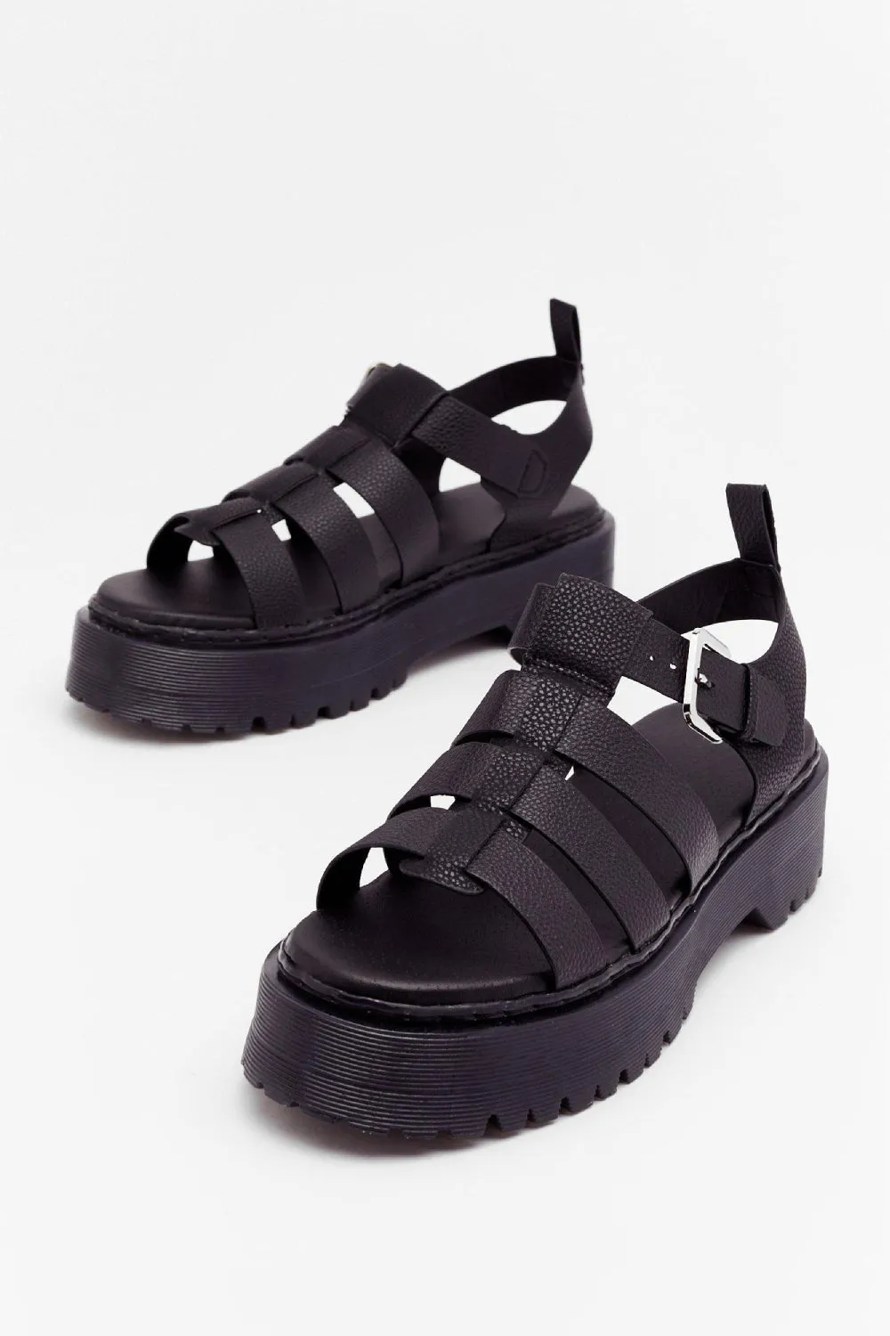 Black Block Heel Espadrille Strappy Sandals