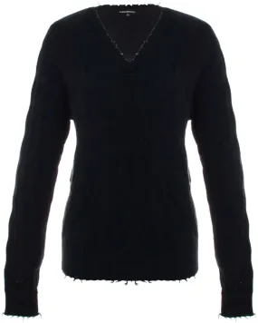 Black Cable Knit Pullover