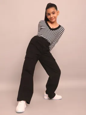 Black cargo pants