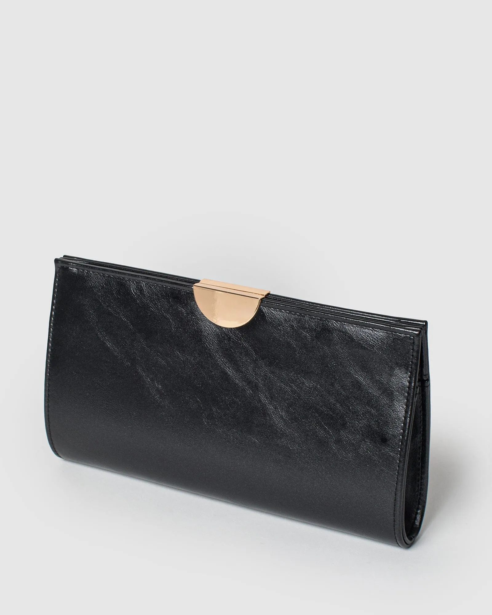 Black Carlie Clutch Bag