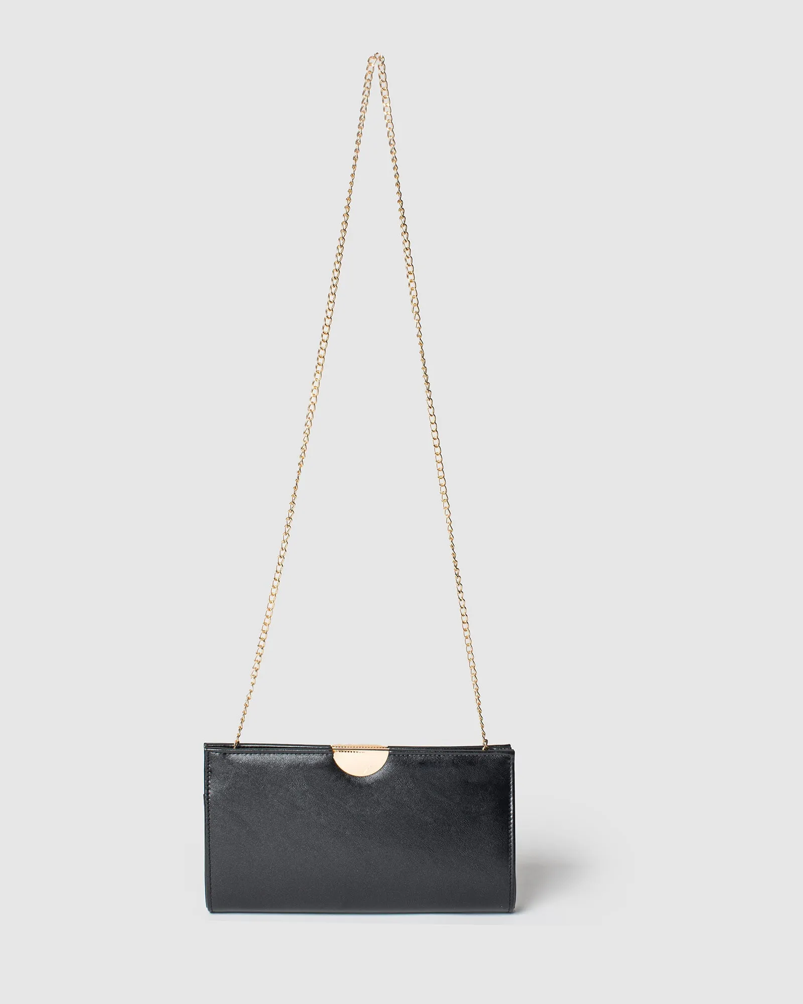 Black Carlie Clutch Bag