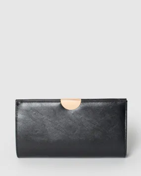 Black Carlie Clutch Bag