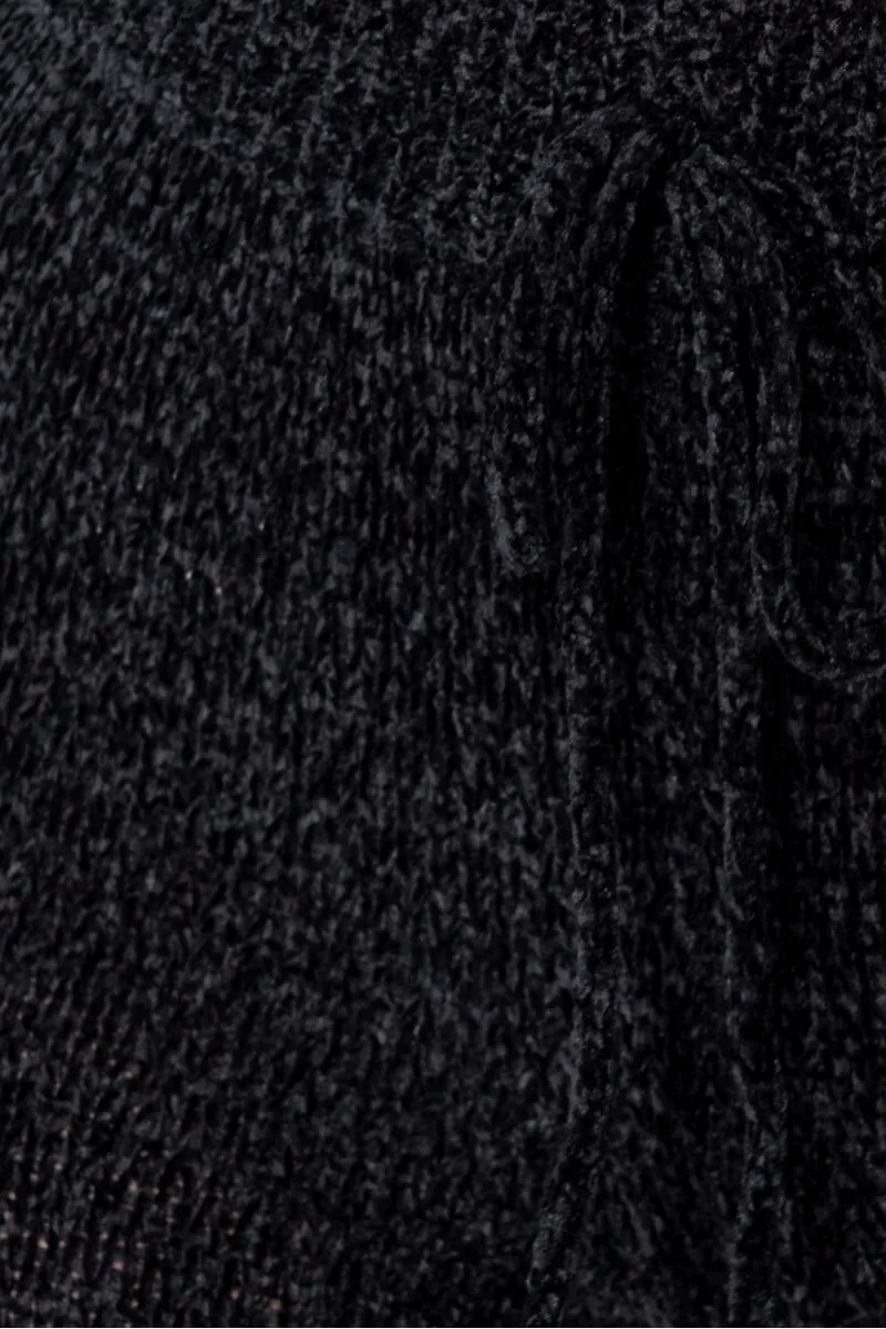 Black Chenille knitted lounge set