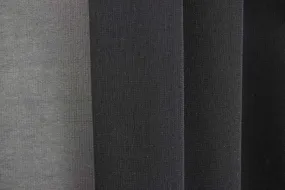 Black Crinkle Silk Chiffon (Made in Italy)