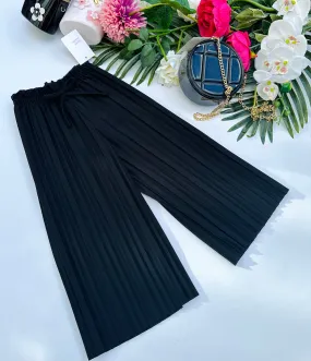 Black culottes pants