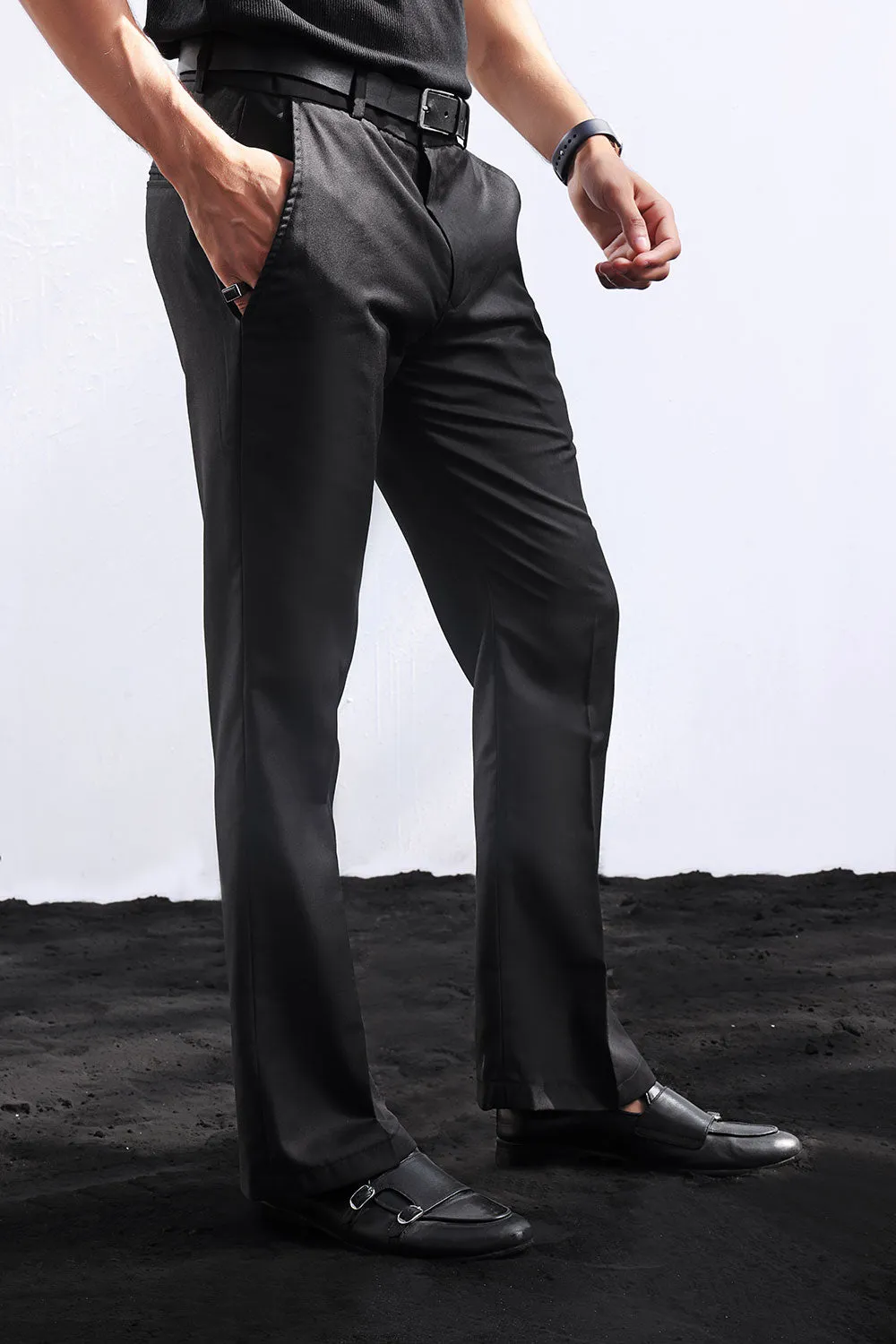 Black Flared Pants