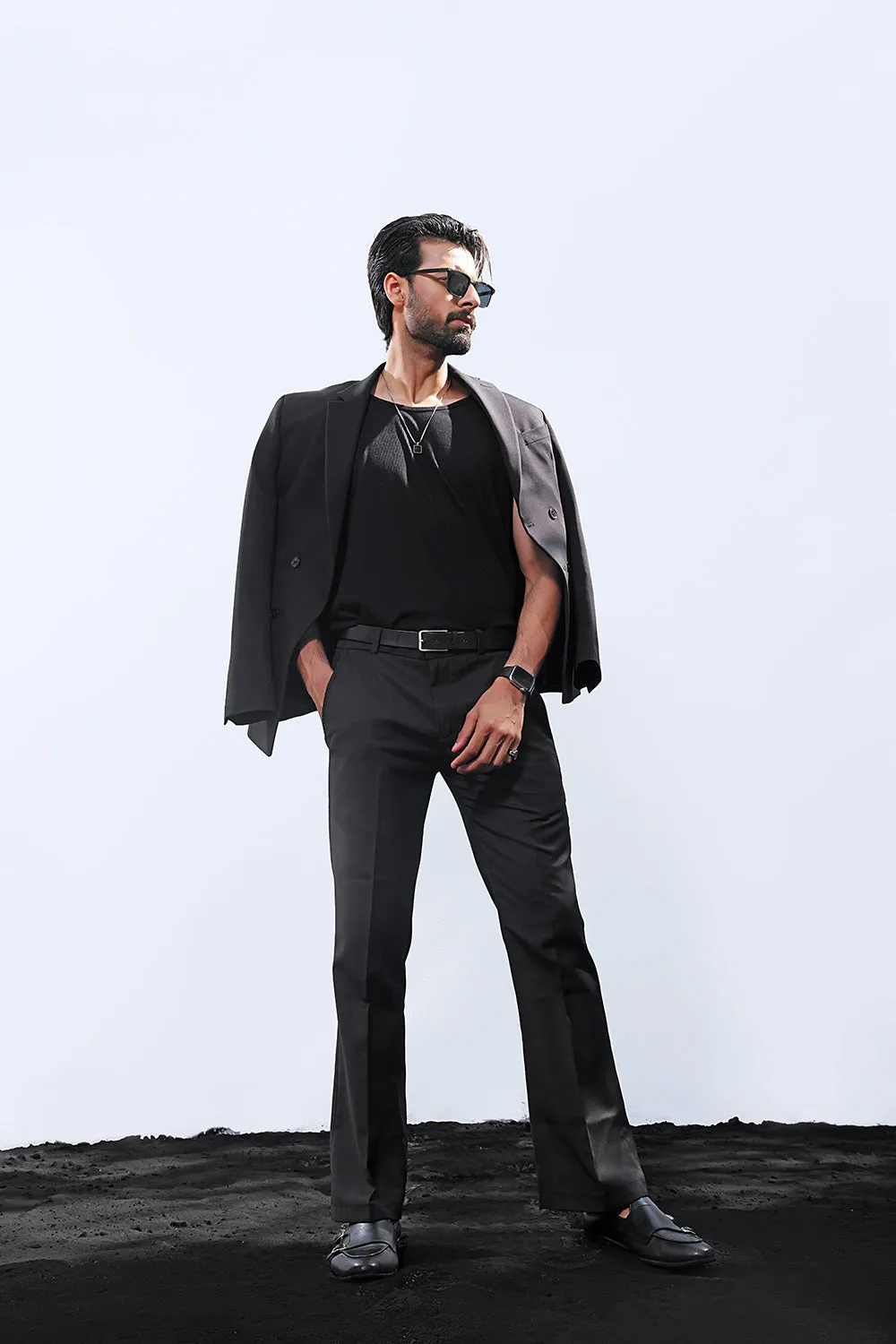 Black Flared Pants