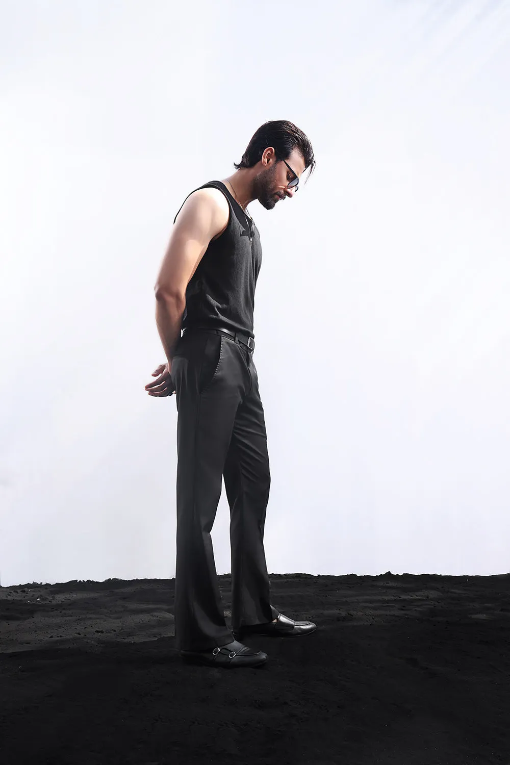 Black Flared Pants