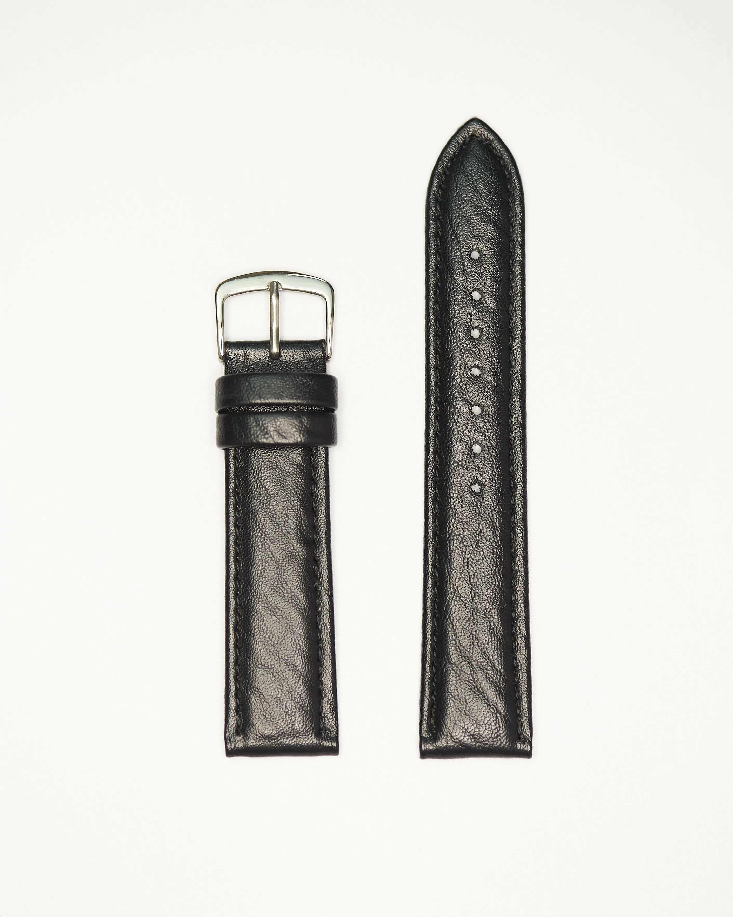 Black Genuine Microfiber with Grain | Traditional - H0754