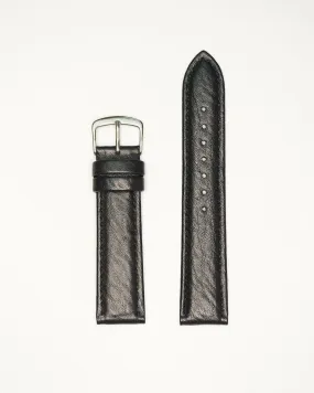 Black Genuine Microfiber with Grain | Traditional - H0754