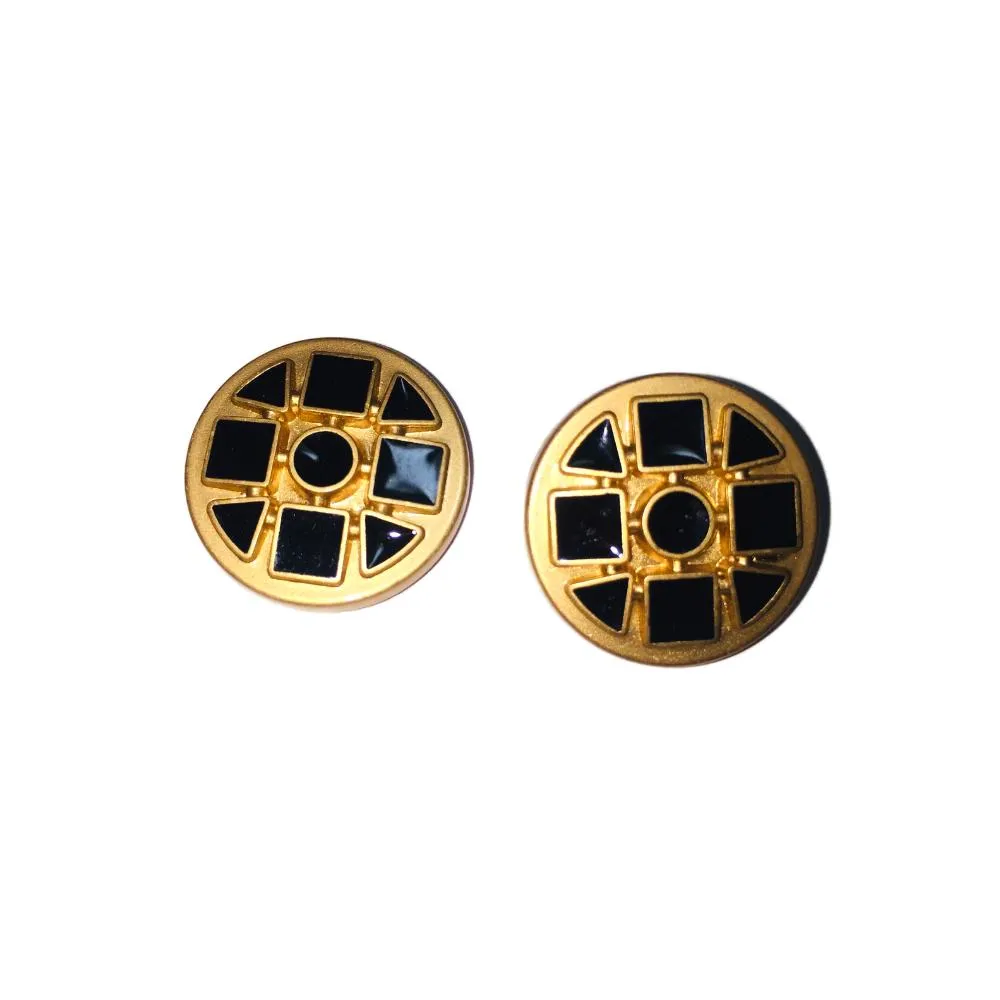 Black Golden Designer Metal Suit Buttons
