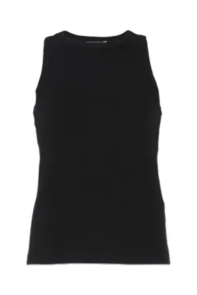 Black High Neck Vest