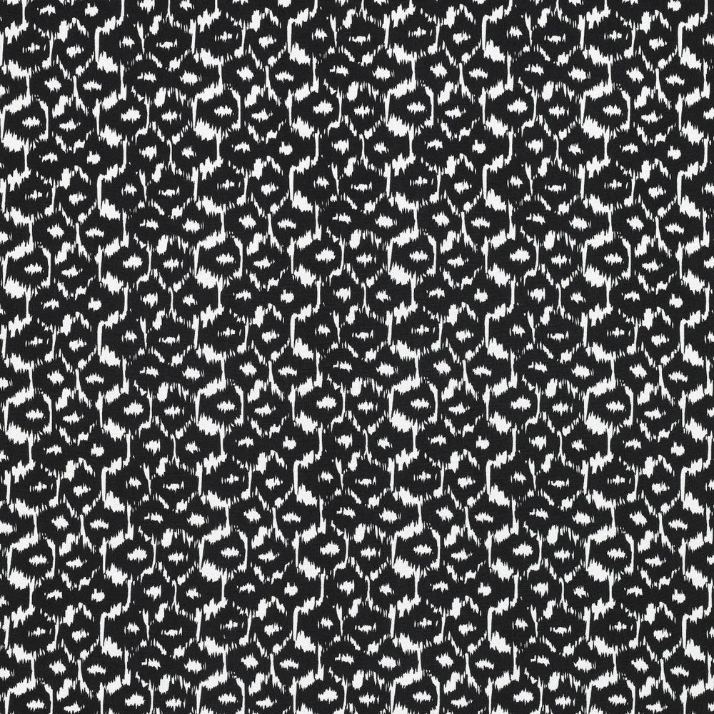 Black Honeycomb Viscose Fabric